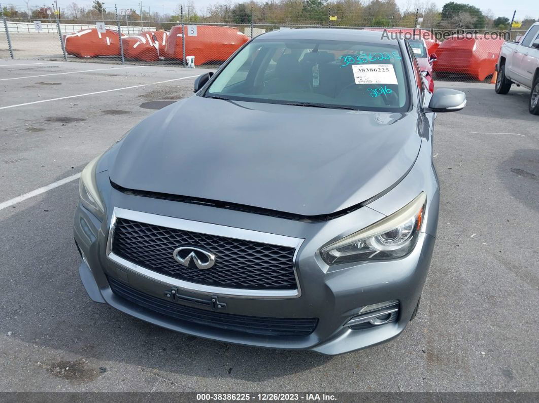 2016 Infiniti Q50 2.0t Base Gray vin: JN1CV7AP6GM200826