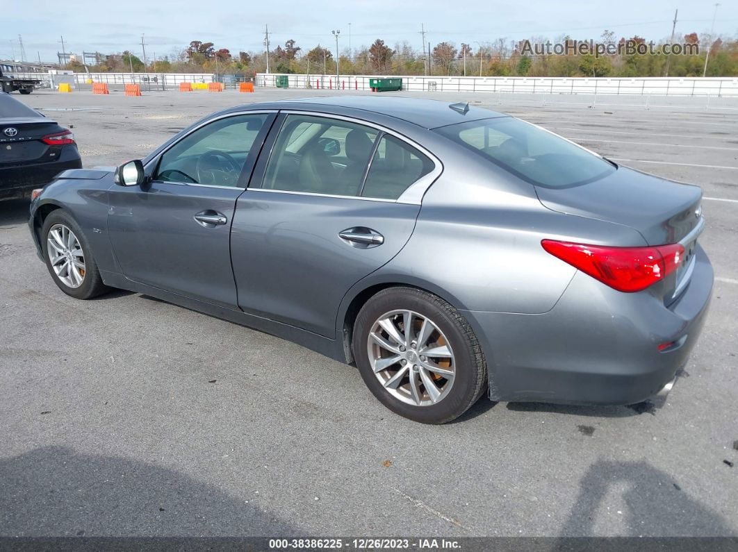 2016 Infiniti Q50 2.0t Base Gray vin: JN1CV7AP6GM200826