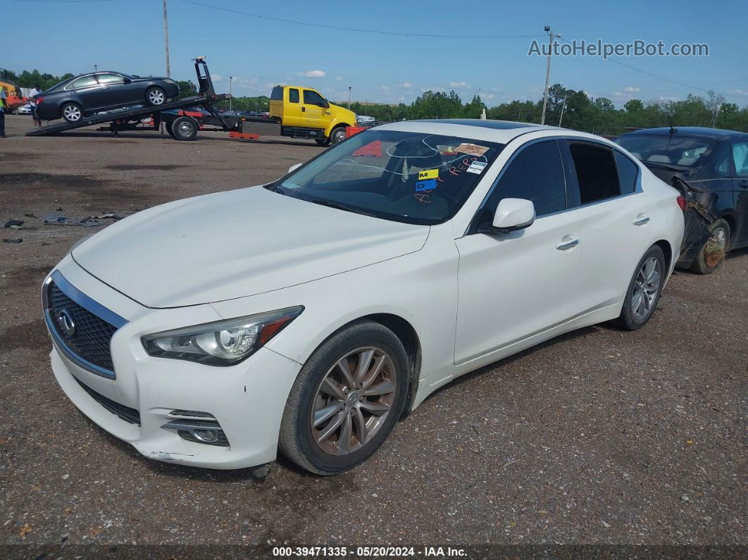 2016 Infiniti Q50 2.0t Premium White vin: JN1CV7AP6GM202754