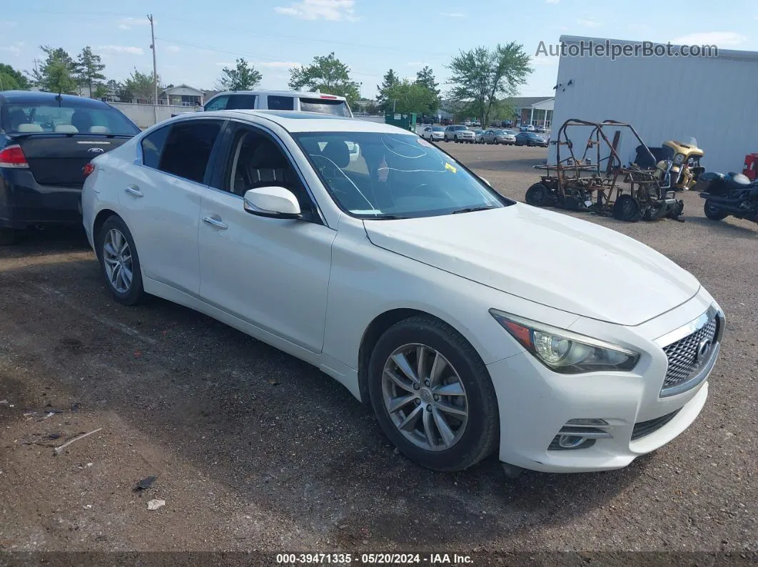 2016 Infiniti Q50 2.0t Premium White vin: JN1CV7AP6GM202754