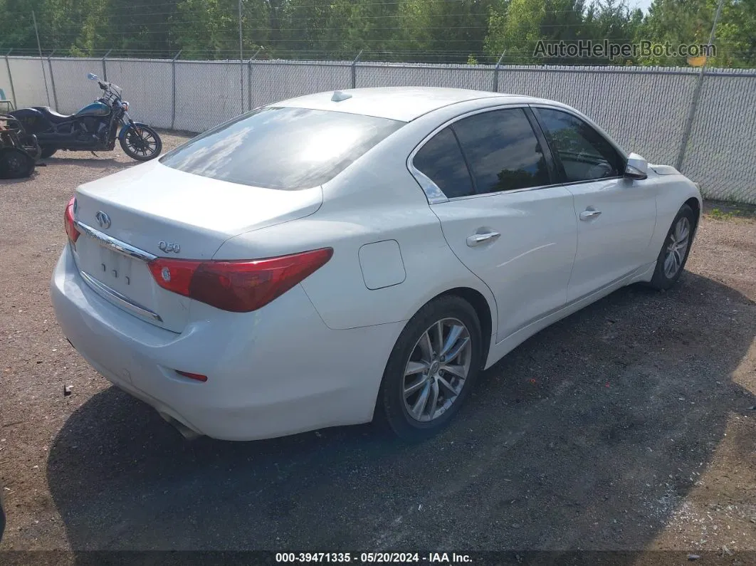 2016 Infiniti Q50 2.0t Premium Белый vin: JN1CV7AP6GM202754