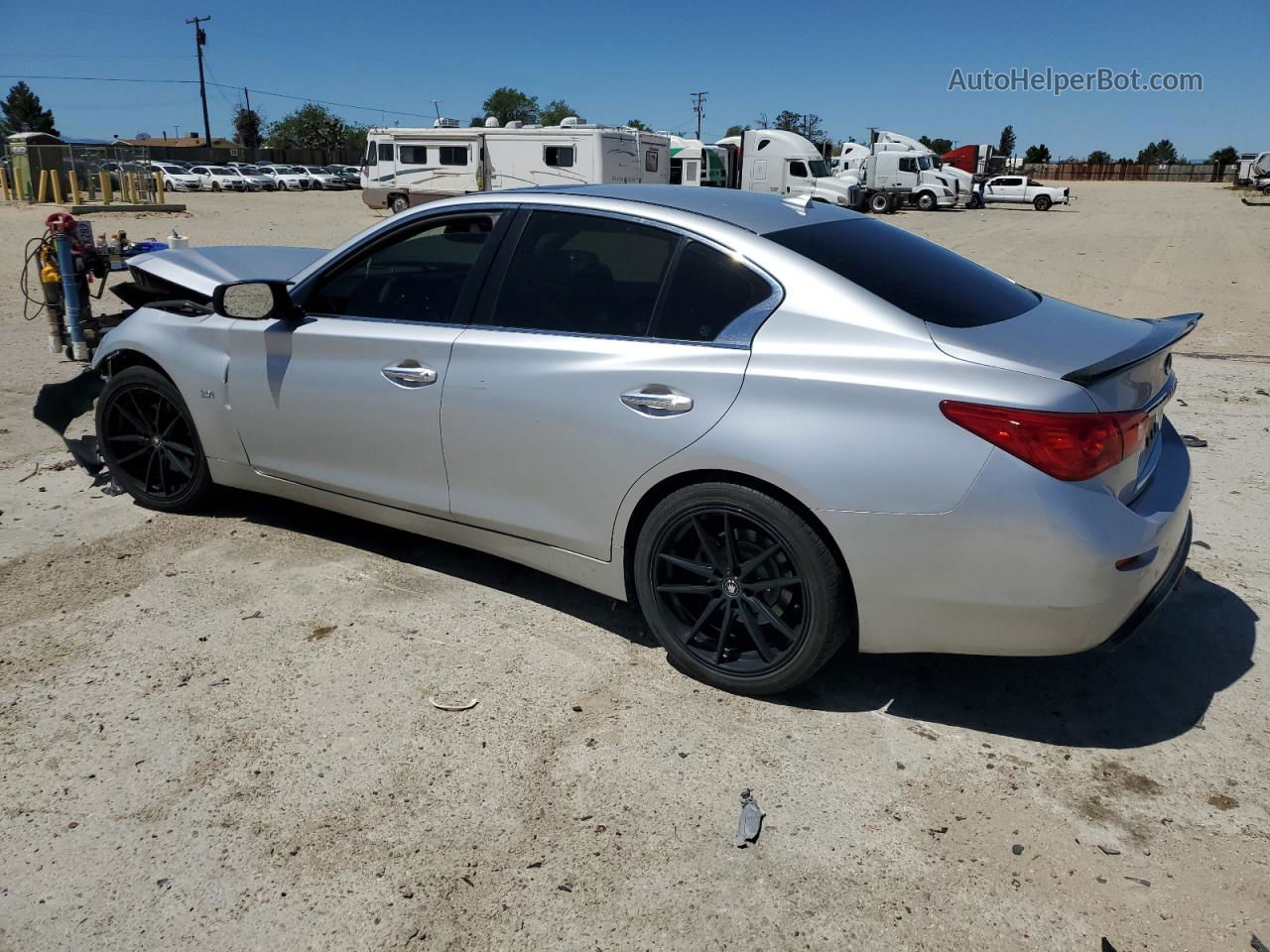 2016 Infiniti Q50 Base Серебряный vin: JN1CV7AP6GM203449