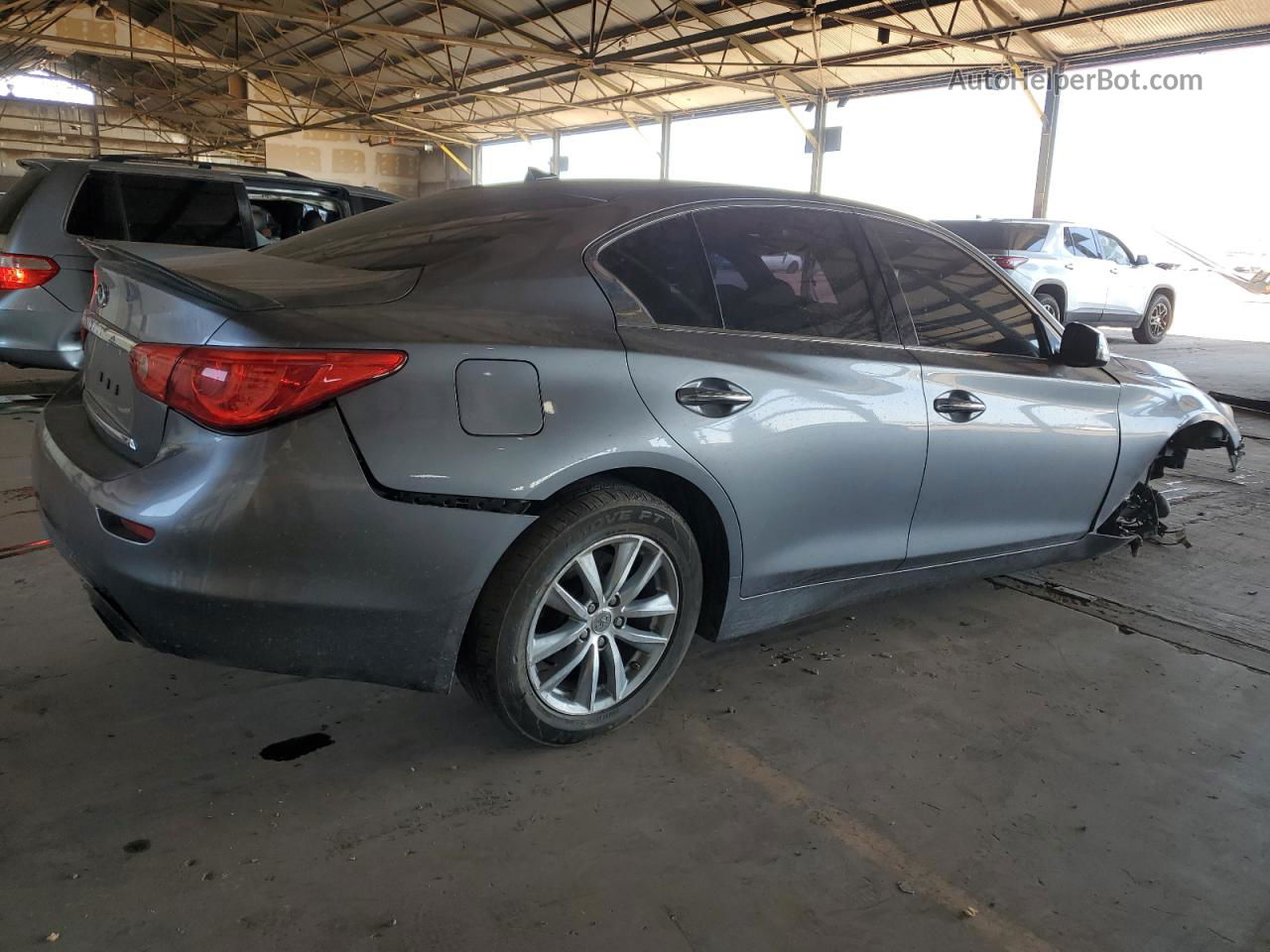 2016 Infiniti Q50 Base Gray vin: JN1CV7AP7GM201421