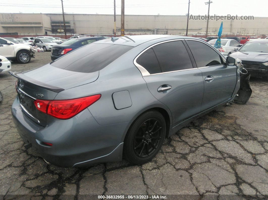 2016 Infiniti Q50 2.0t Premium Light Blue vin: JN1CV7AP7GM202648