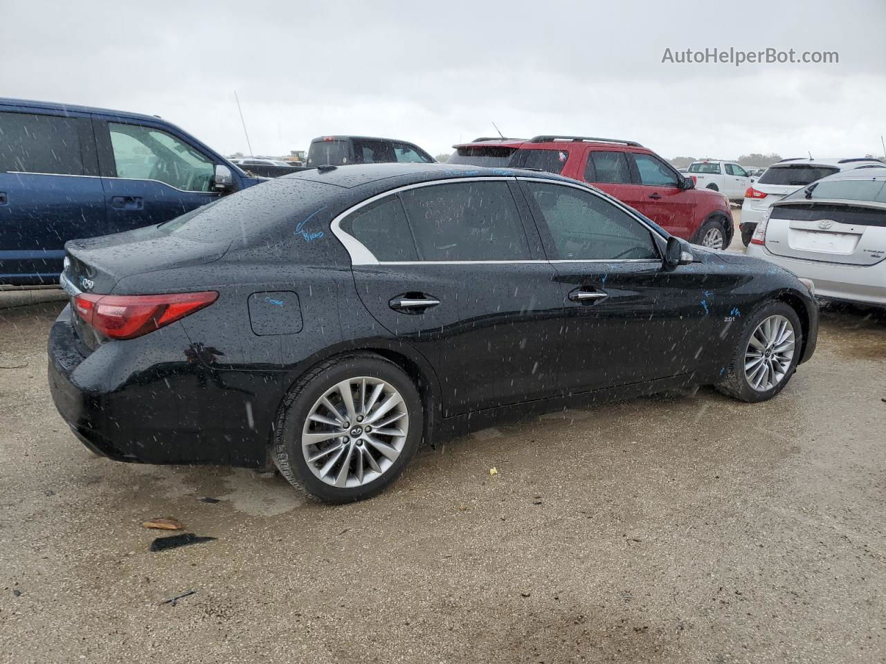 2018 Infiniti Q50 Pure Черный vin: JN1CV7AP7JM241473