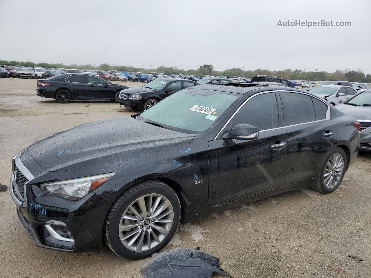 2018 Infiniti Q50 Pure Черный vin: JN1CV7AP7JM241473