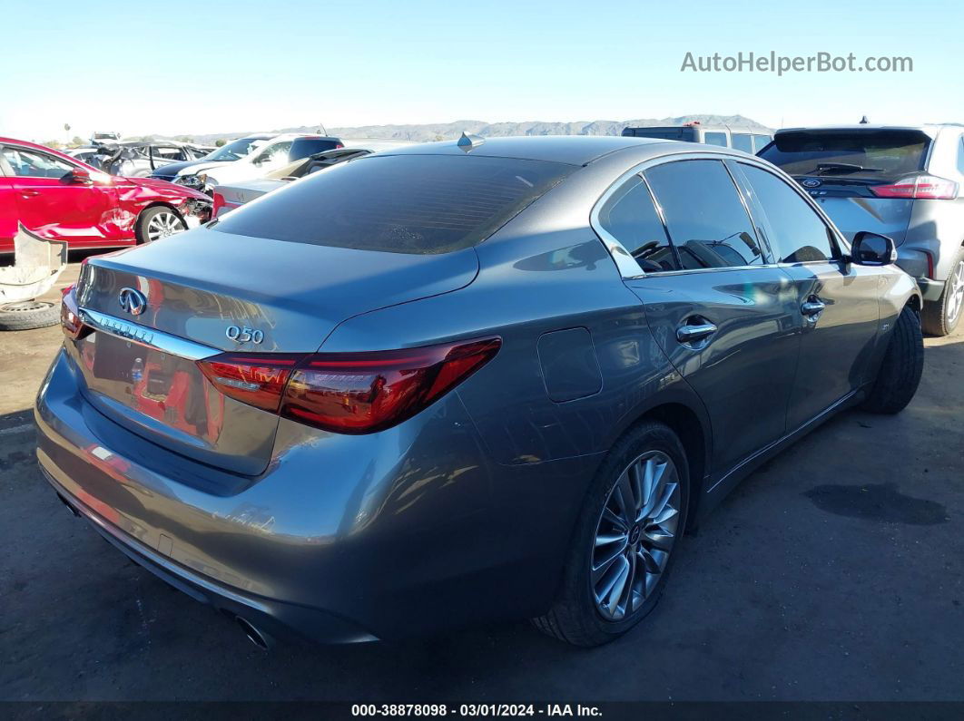 2018 Infiniti Q50 2.0t Luxe Gray vin: JN1CV7AP7JM241523