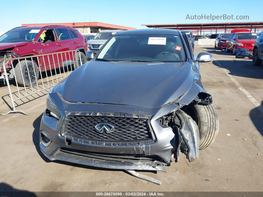 2018 Infiniti Q50 2.0t Luxe Gray vin: JN1CV7AP7JM241523