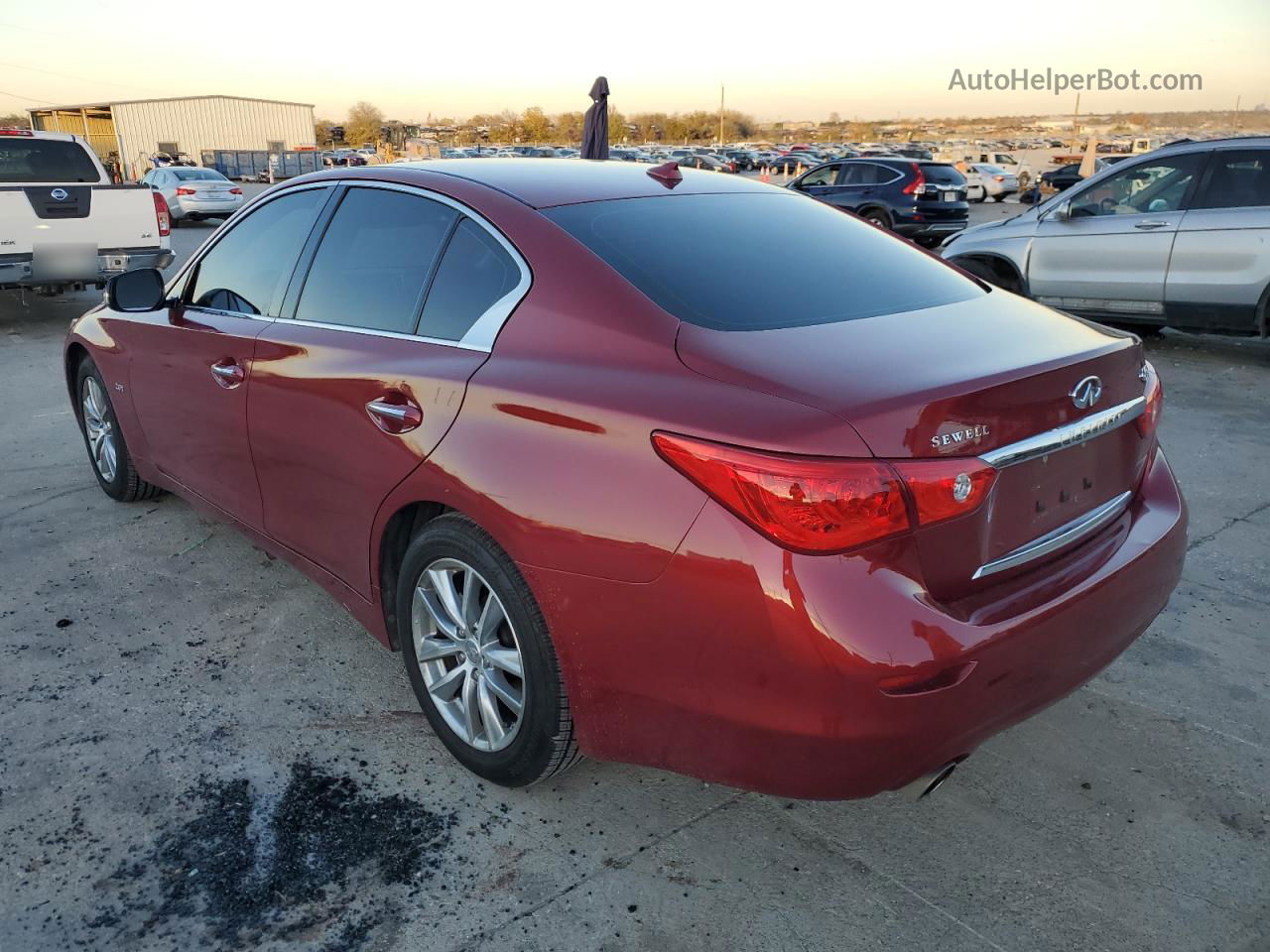 2016 Infiniti Q50 Base Burgundy vin: JN1CV7AP8GM202755