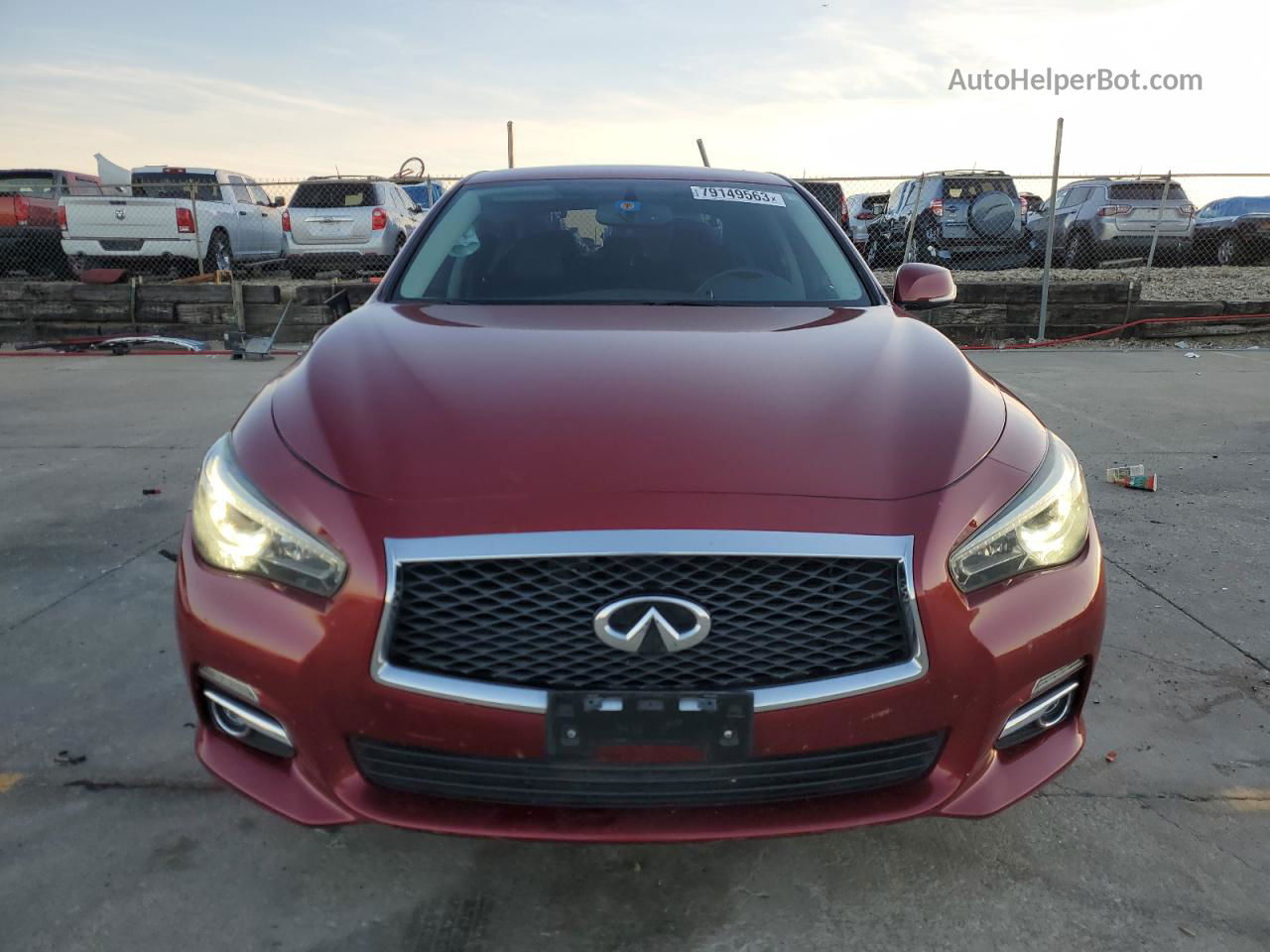 2016 Infiniti Q50 Base Burgundy vin: JN1CV7AP8GM202755