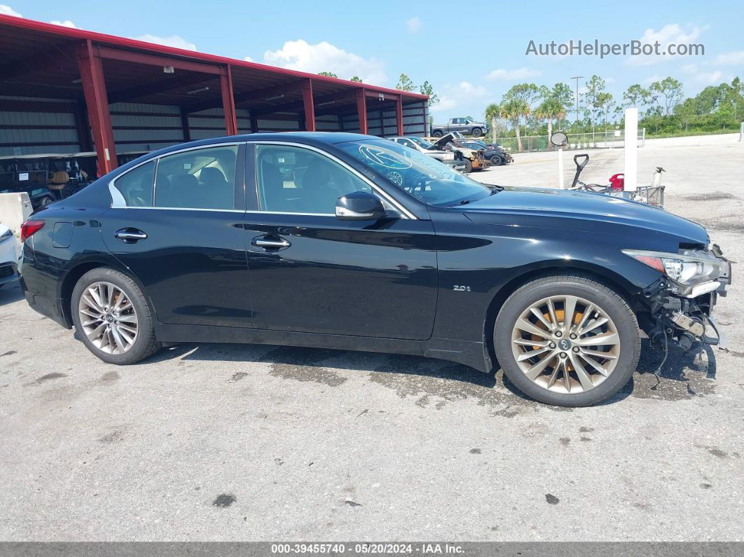 2018 Infiniti Q50 2.0t Luxe Black vin: JN1CV7AP8JM240574