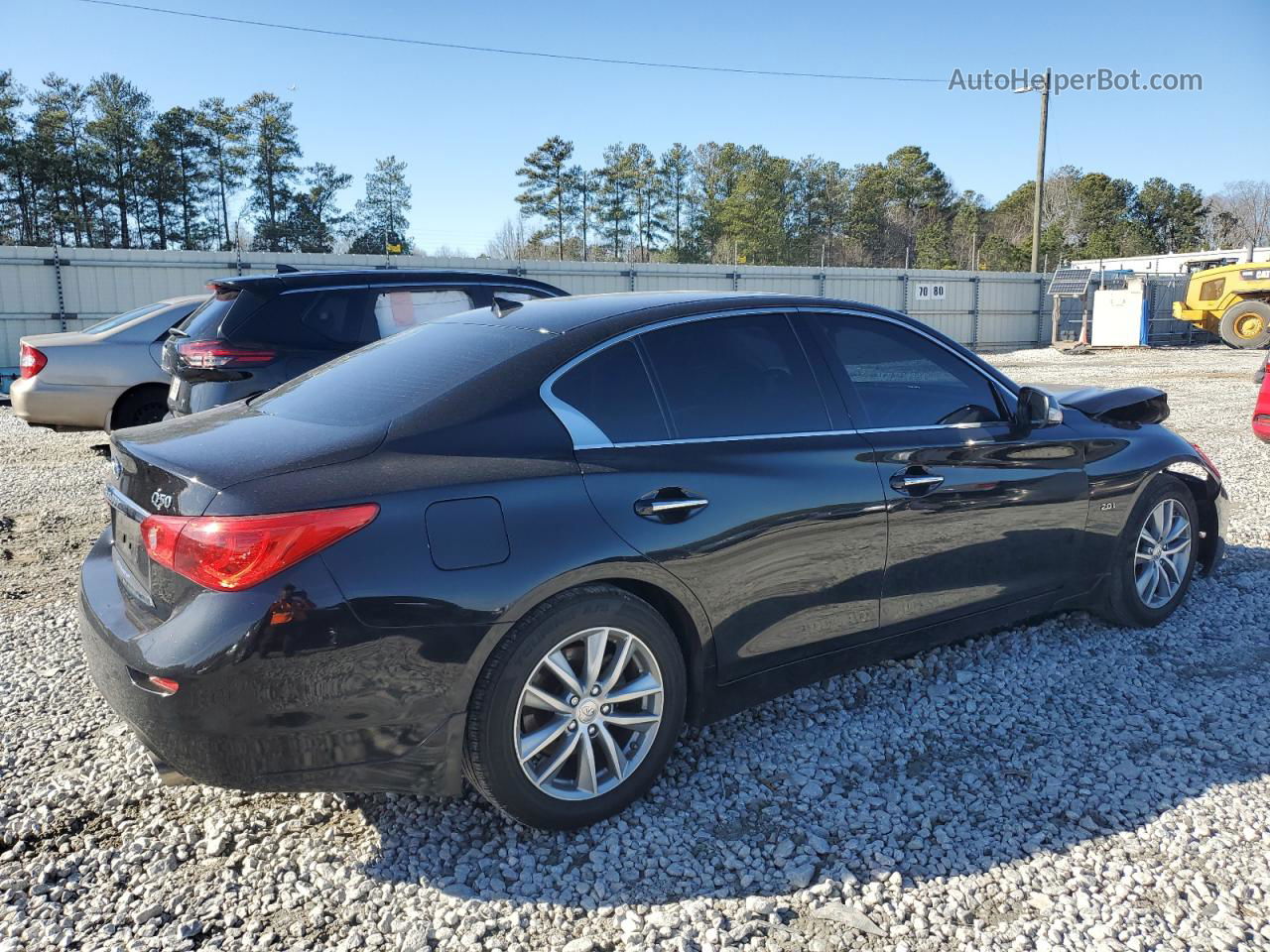 2016 Infiniti Q50 Base Black vin: JN1CV7APXGM201686