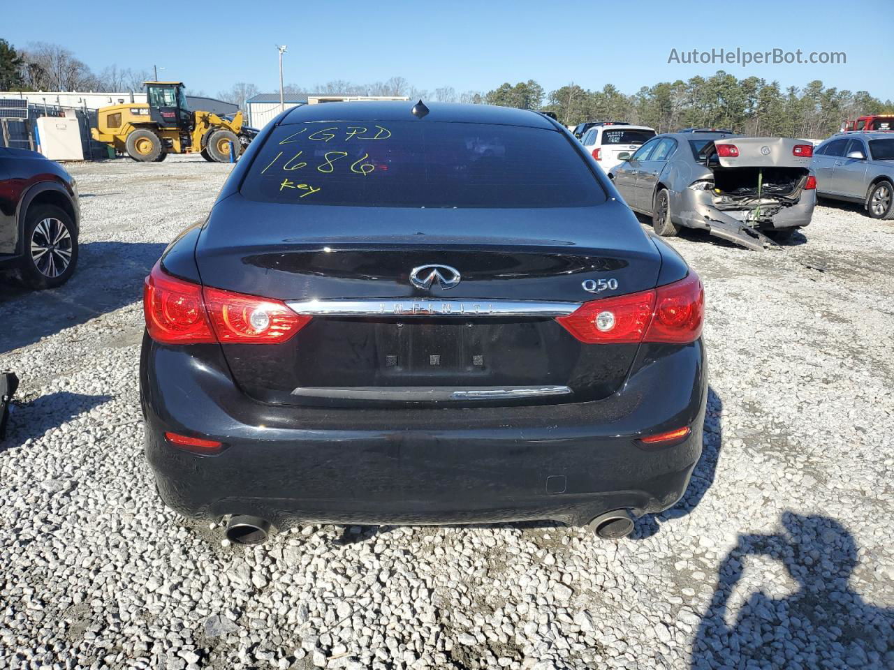 2016 Infiniti Q50 Base Черный vin: JN1CV7APXGM201686