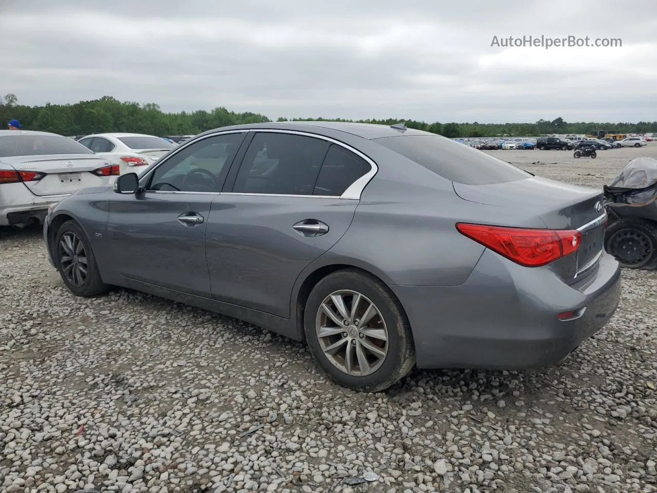 2016 Infiniti Q50 Base Gray vin: JN1CV7APXGM202496