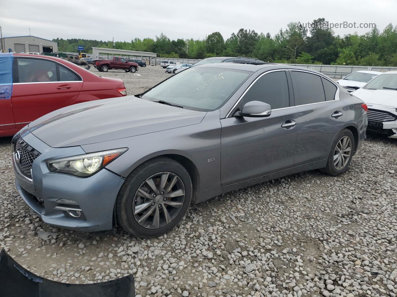 2016 Infiniti Q50 Base Серый vin: JN1CV7APXGM202496