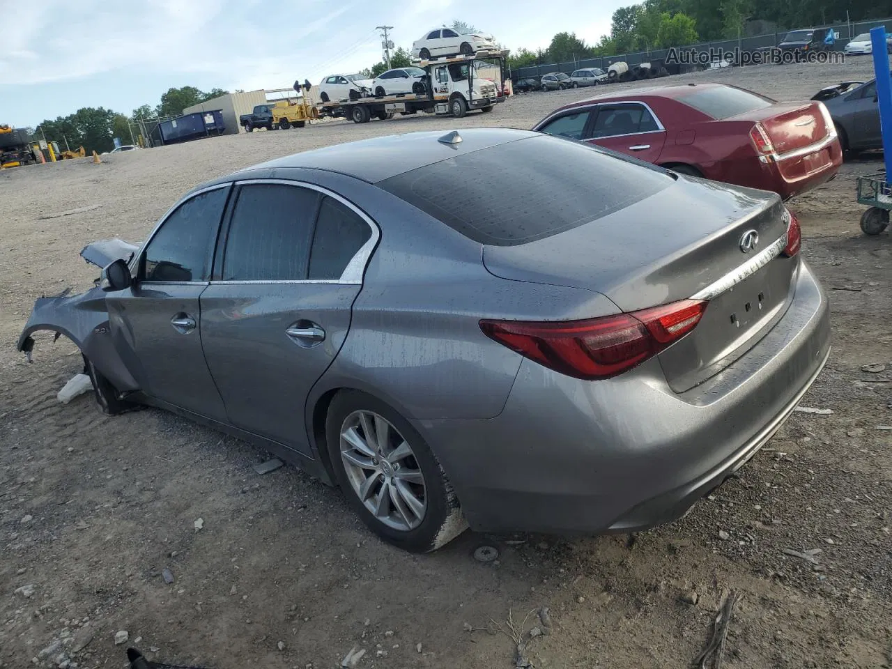 2018 Infiniti Q50 Pure Gray vin: JN1CV7APXJM240639