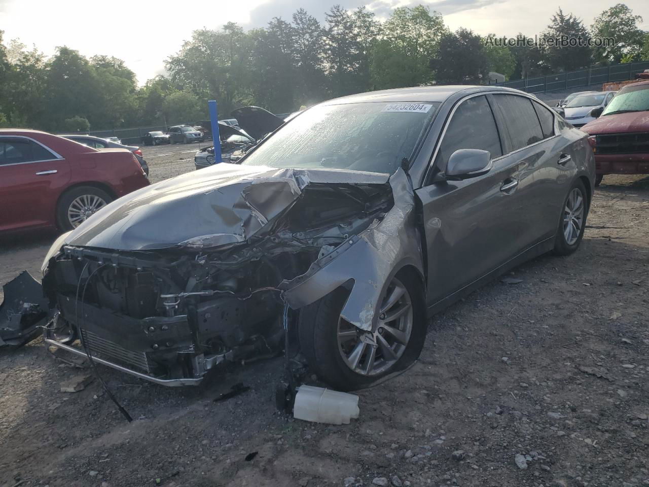 2018 Infiniti Q50 Pure Gray vin: JN1CV7APXJM240639