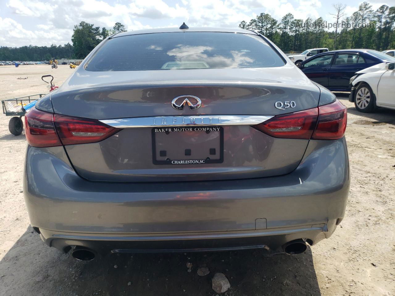 2018 Infiniti Q50 Pure Gray vin: JN1CV7APXJM240866