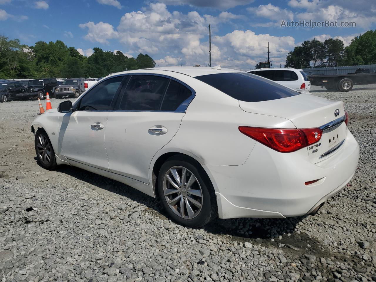 2016 Infiniti Q50 Base Белый vin: JN1CV7AR0GM250249