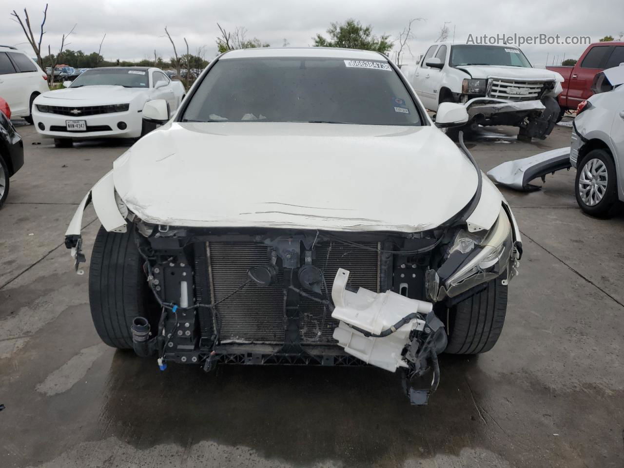 2016 Infiniti Q50 Base White vin: JN1CV7AR0GM253703