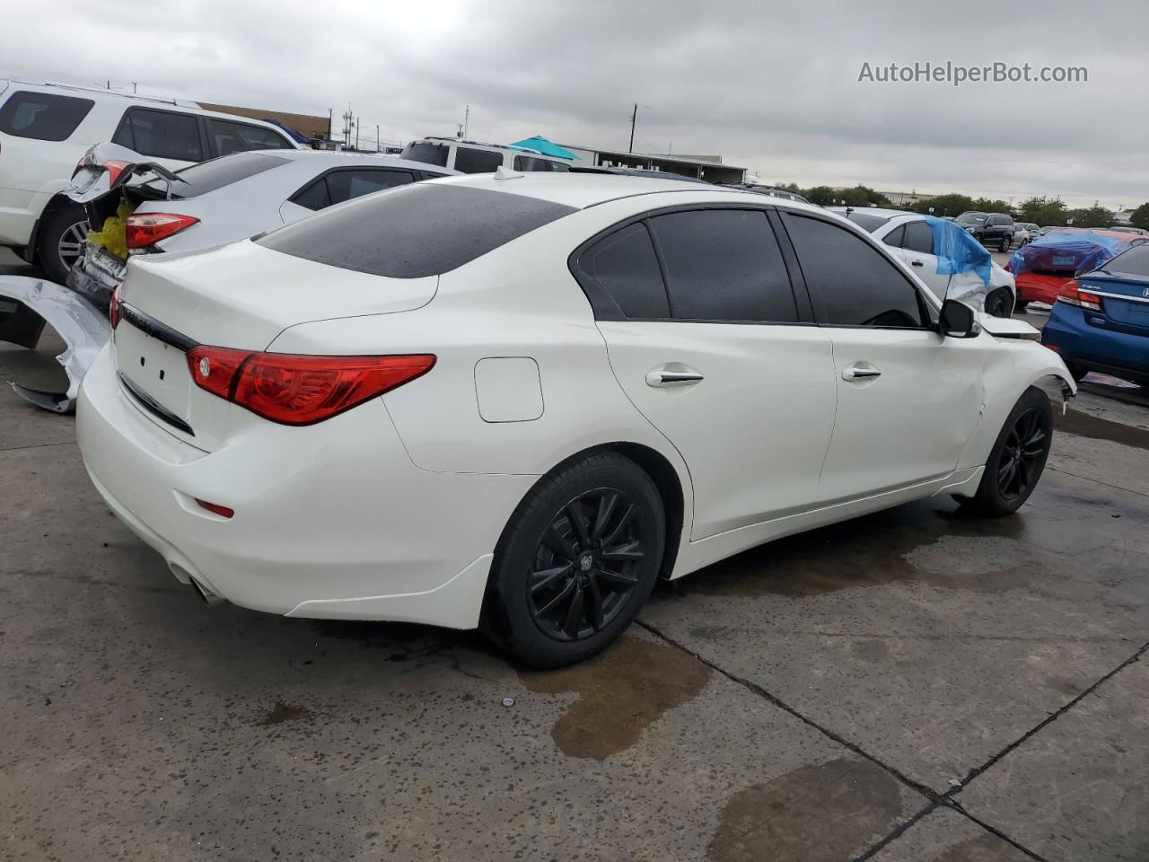 2016 Infiniti Q50 Base White vin: JN1CV7AR0GM253703