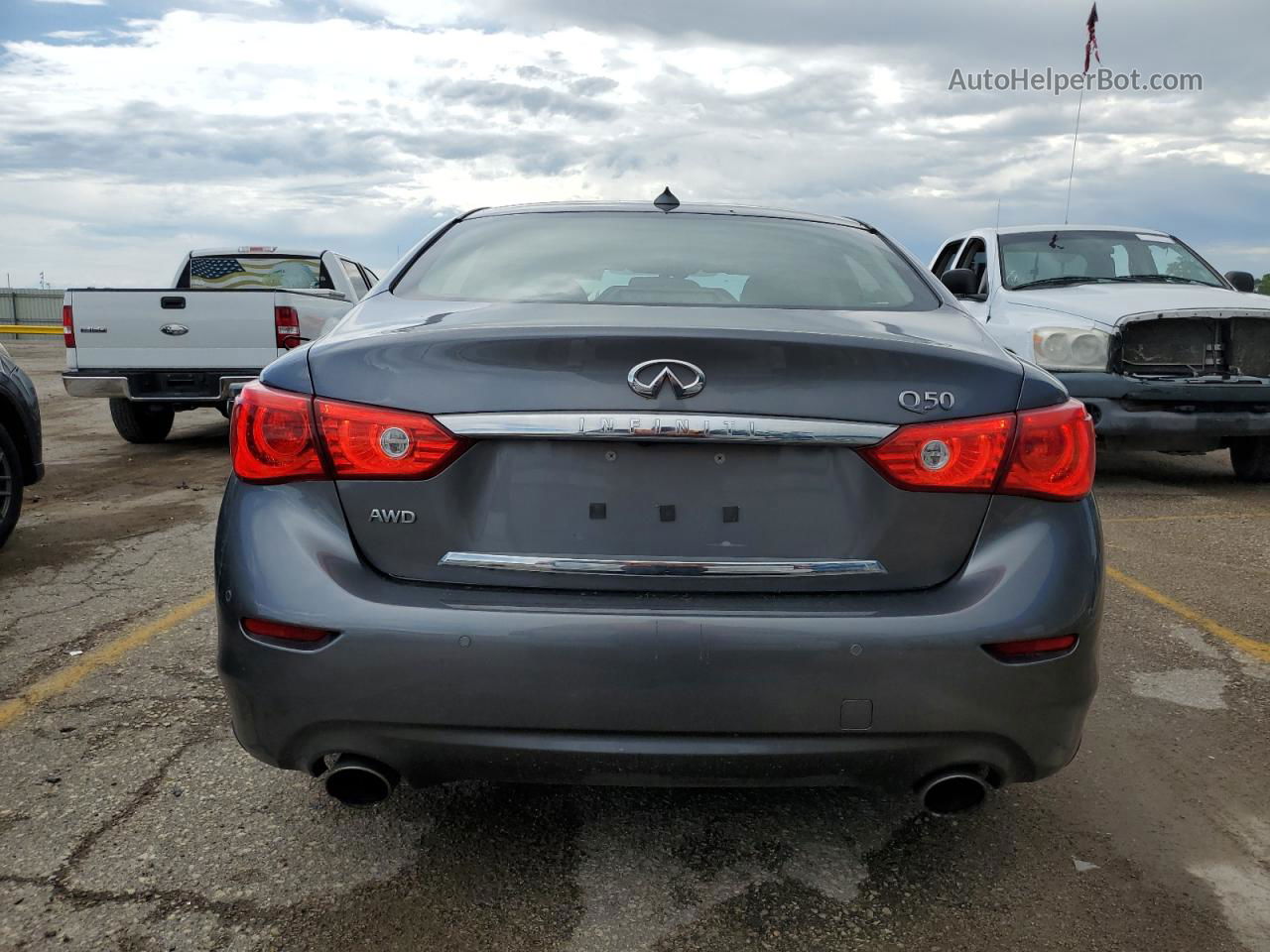 2016 Infiniti Q50 Base Gray vin: JN1CV7AR1GM253225