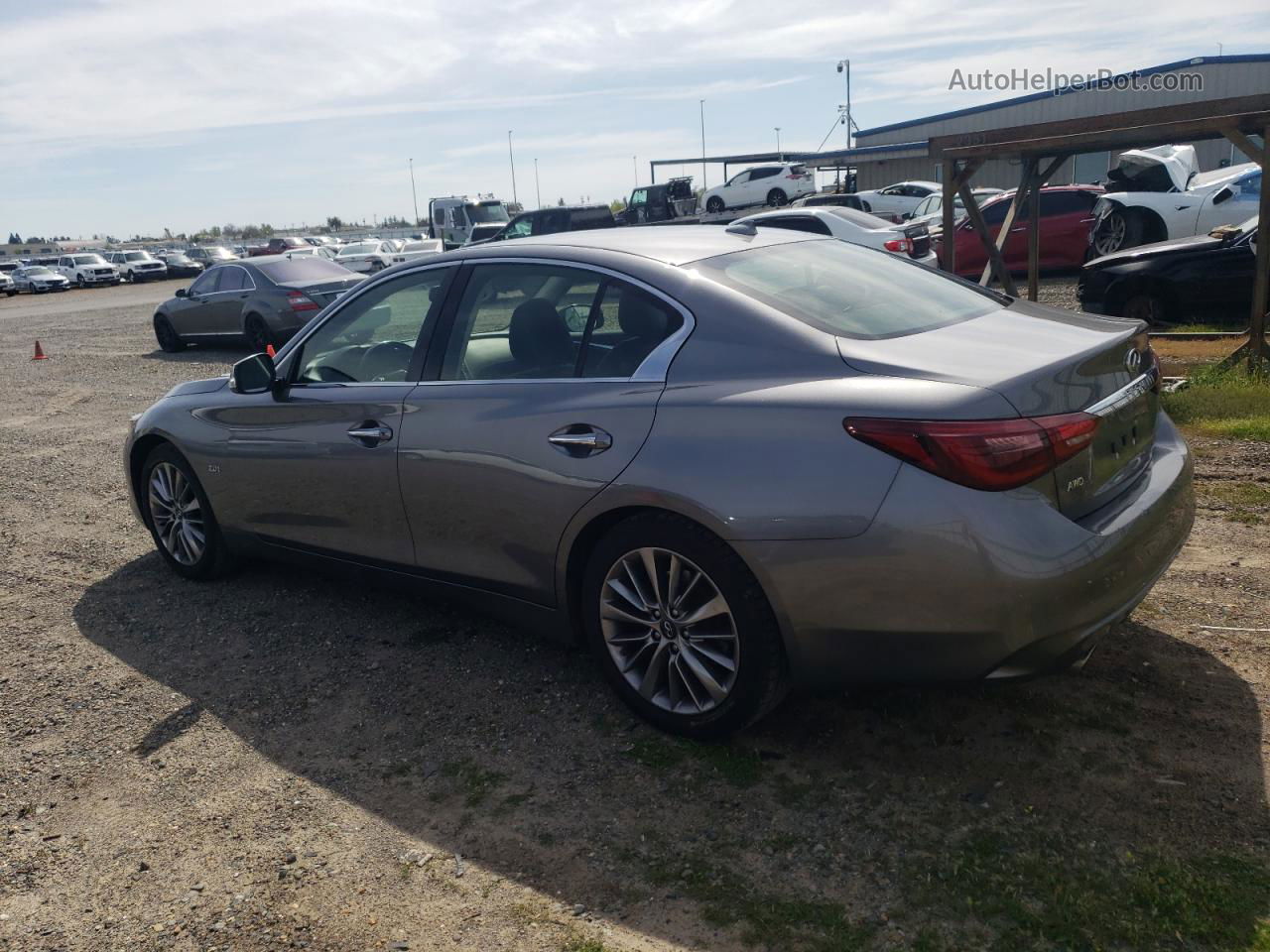 2018 Infiniti Q50 Pure Gray vin: JN1CV7AR1JM280027