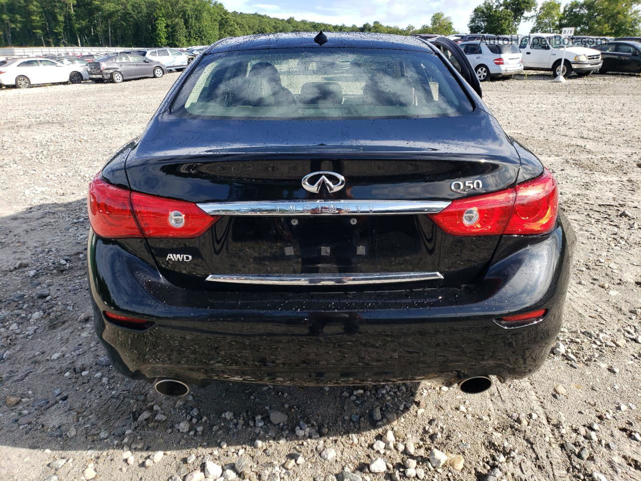 2016 Infiniti Q50 Base Black vin: JN1CV7AR3GM251735