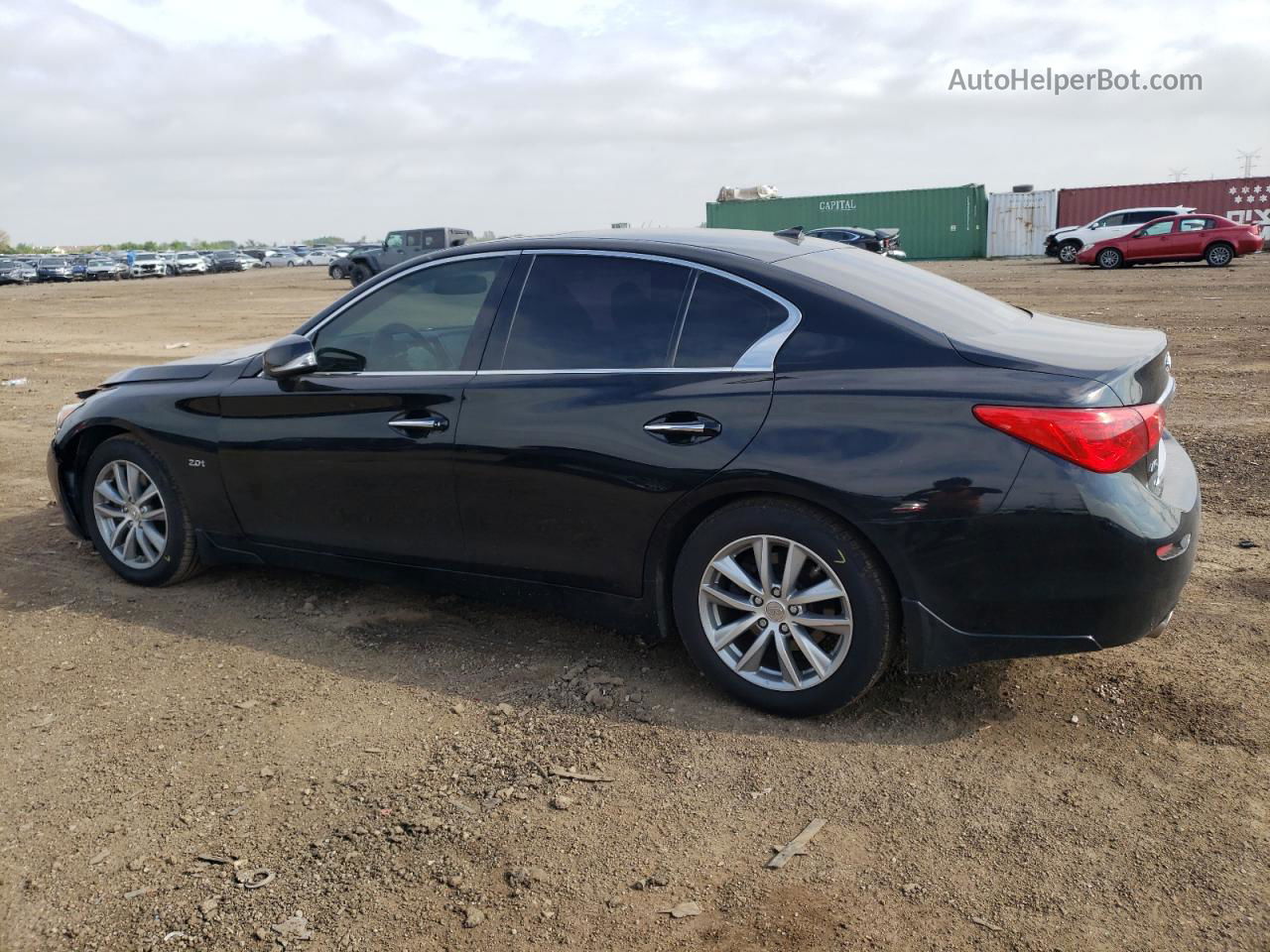 2016 Infiniti Q50 Base Black vin: JN1CV7AR3GM252027