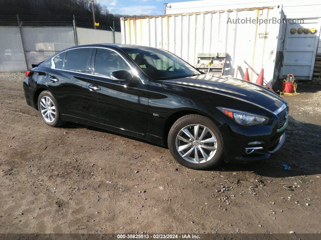 2016 Infiniti Q50 2.0t Base/2.0t Premium Black vin: JN1CV7AR4GM250559