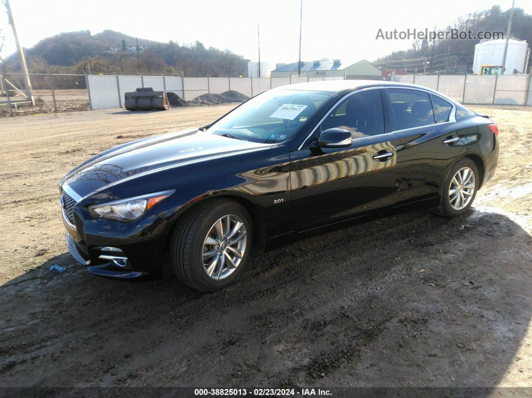 2016 Infiniti Q50 2.0t Base/2.0t Premium Black vin: JN1CV7AR4GM250559