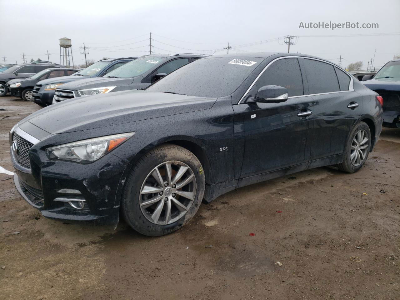 2016 Infiniti Q50 Base Черный vin: JN1CV7AR6GM250904