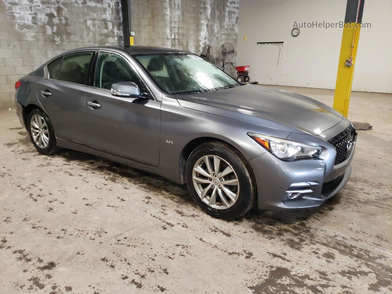 2016 Infiniti Q50 Base Gray vin: JN1CV7AR6GM250921