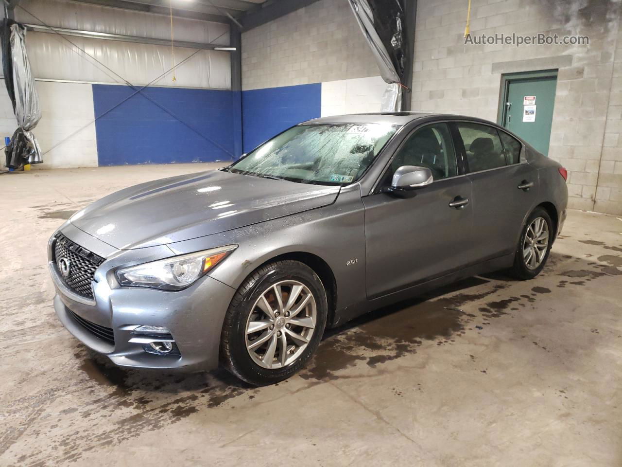 2016 Infiniti Q50 Base Gray vin: JN1CV7AR6GM250921