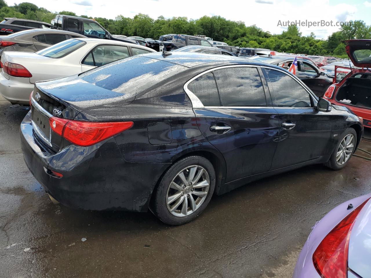 2016 Infiniti Q50 Base Black vin: JN1CV7AR7GM251771