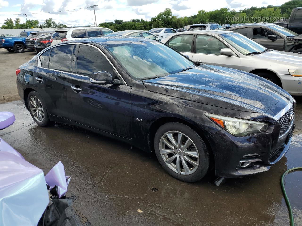 2016 Infiniti Q50 Base Black vin: JN1CV7AR7GM251771