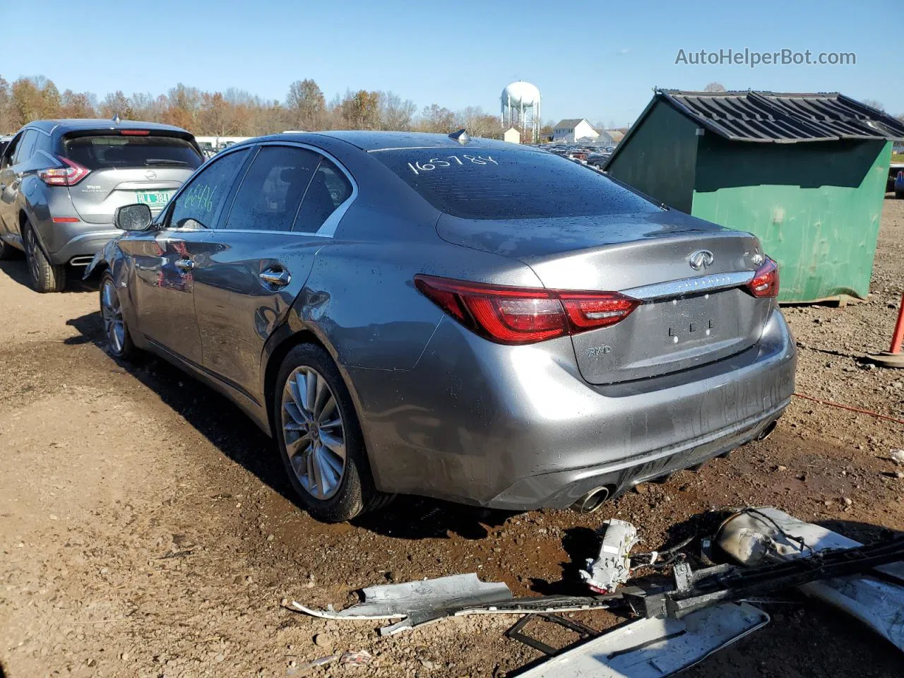 2018 Infiniti Q50 Pure Silver vin: JN1CV7AR8JM280798