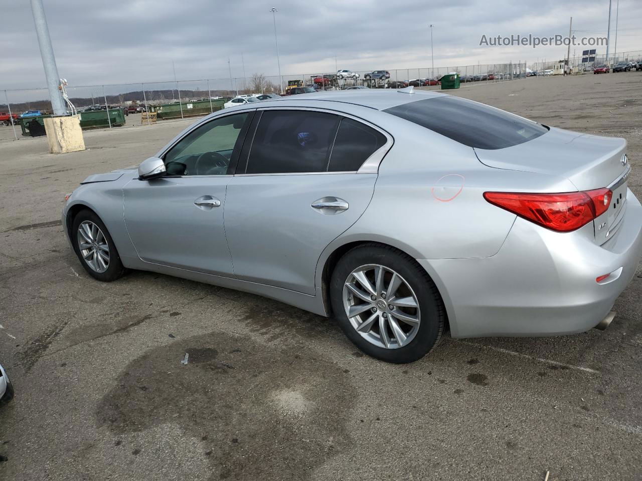 2016 Infiniti Q50 Base Silver vin: JN1CV7AR9GM250993