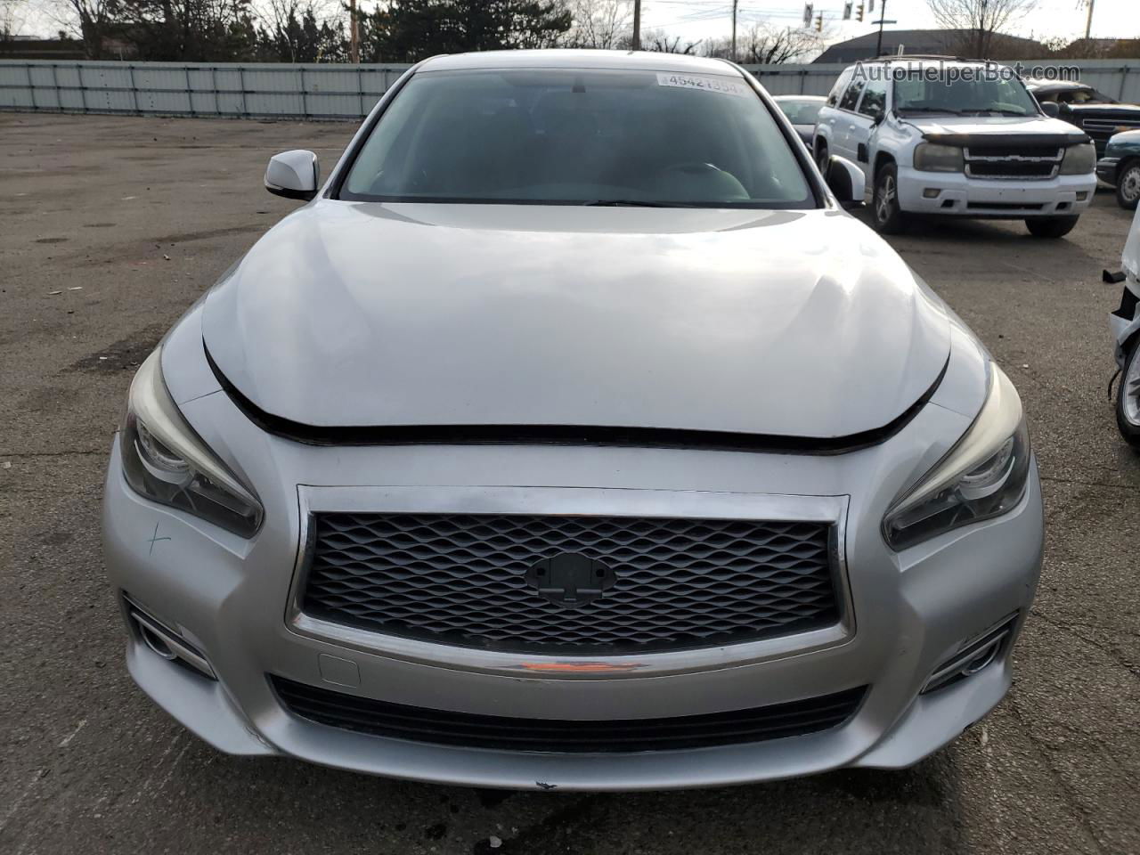 2016 Infiniti Q50 Base Silver vin: JN1CV7AR9GM250993