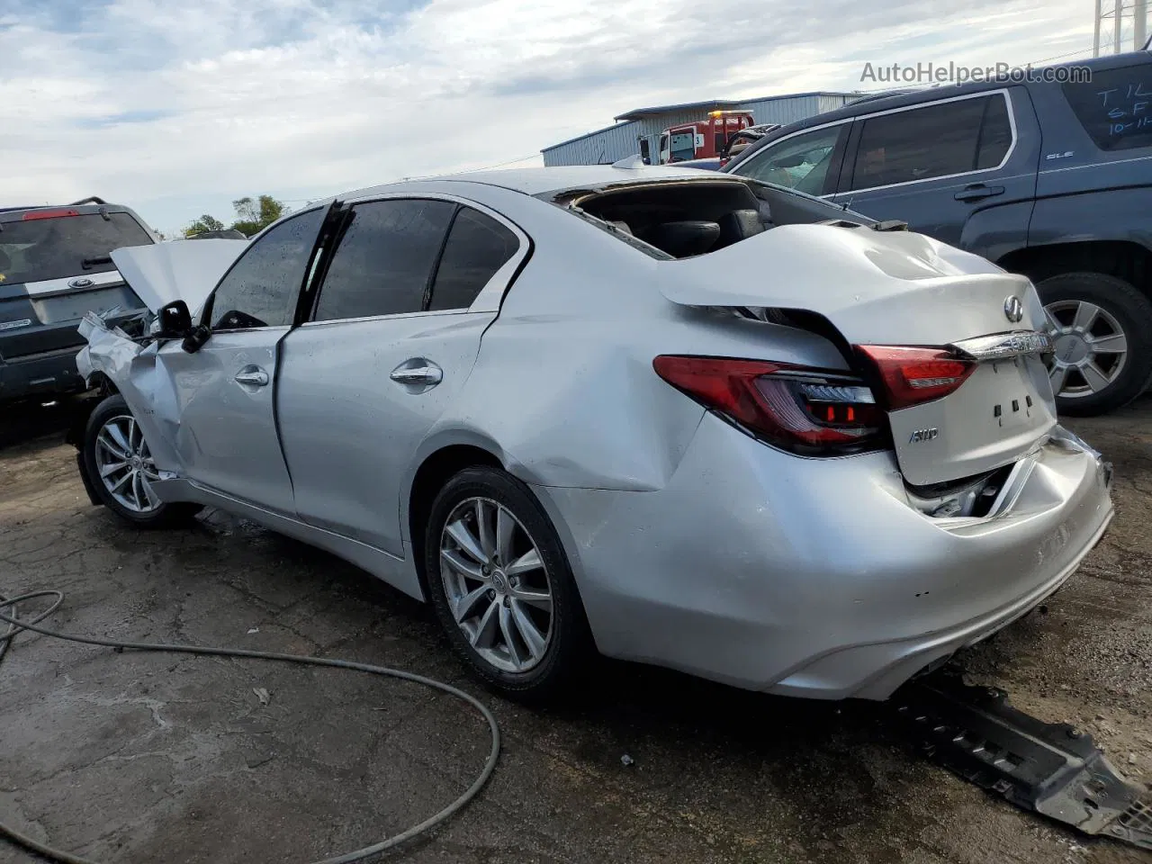 2019 Infiniti Q50 Pure Silver vin: JN1CV7AR9KM320095