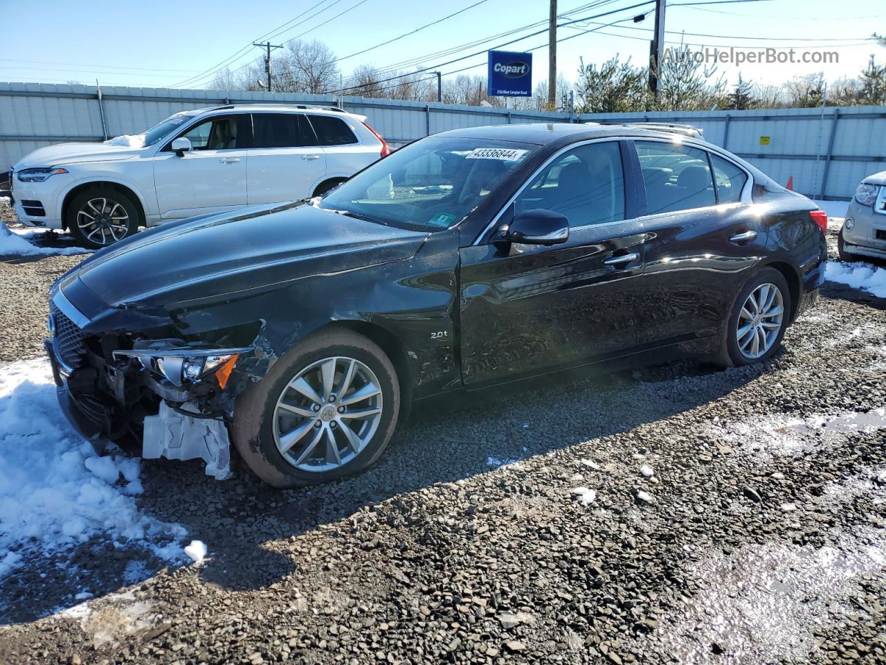 2016 Infiniti Q50 Base Black vin: JN1CV7ARXGM251554