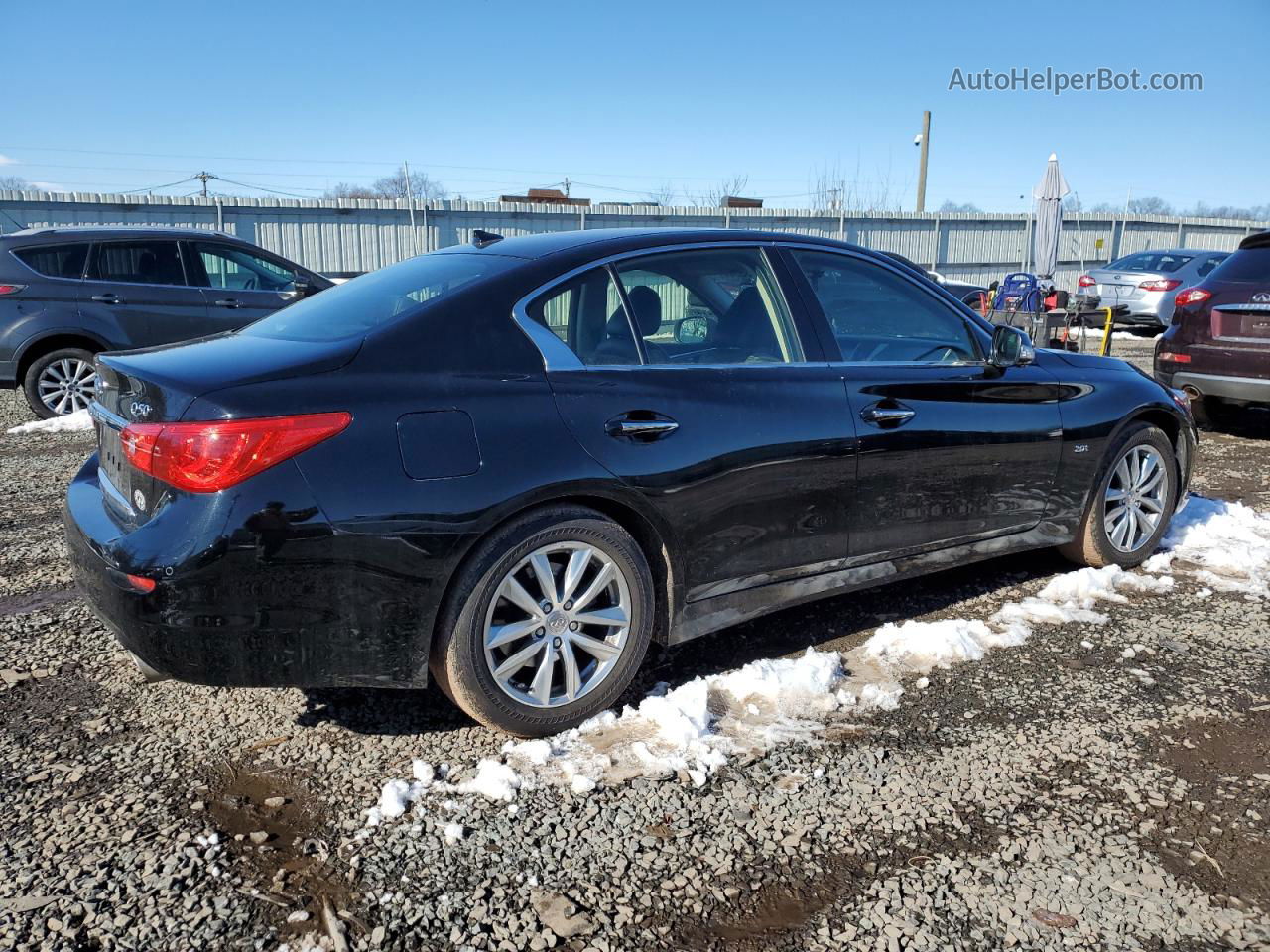 2016 Infiniti Q50 Base Black vin: JN1CV7ARXGM251554