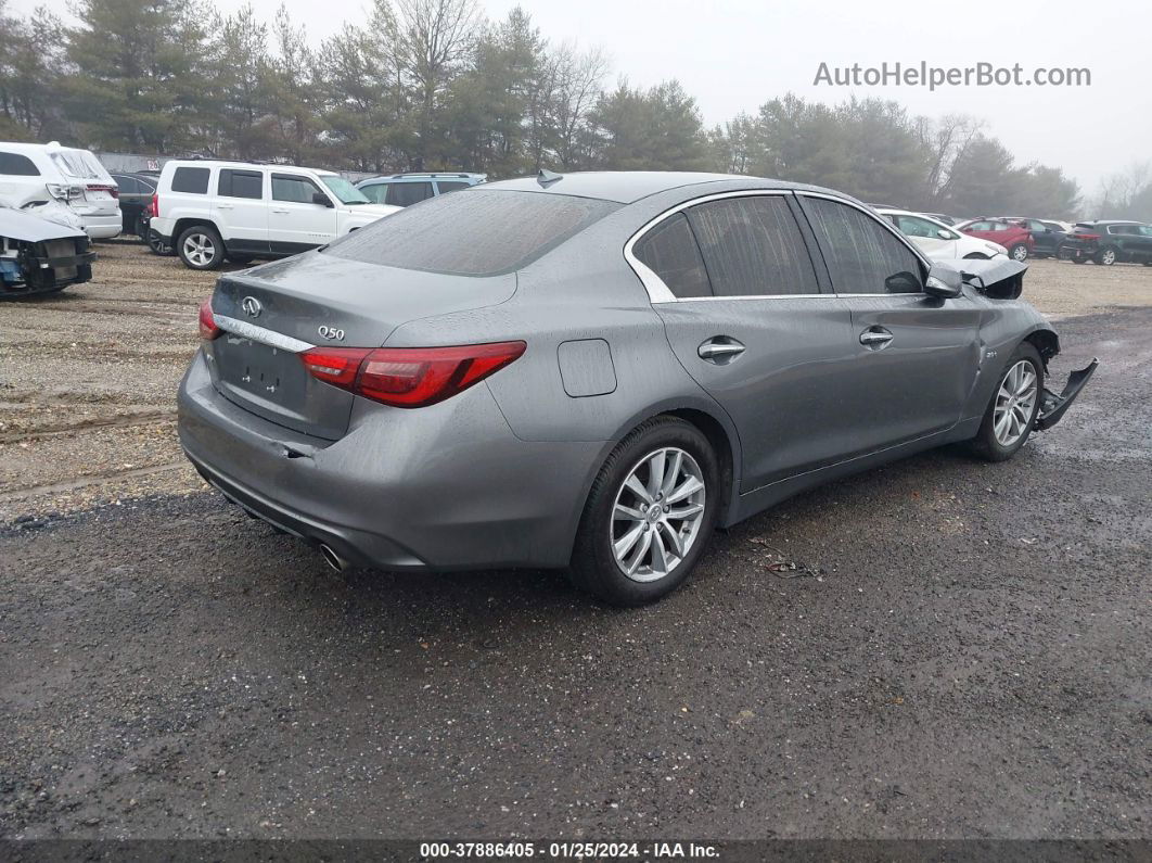 2018 Infiniti Q50 2.0t Pure Gray vin: JN1CV7ARXJM280477