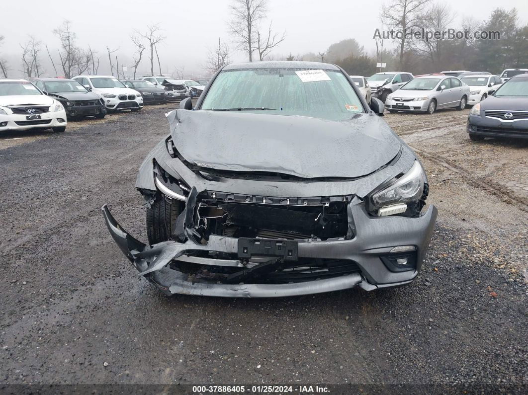 2018 Infiniti Q50 2.0t Pure Gray vin: JN1CV7ARXJM280477