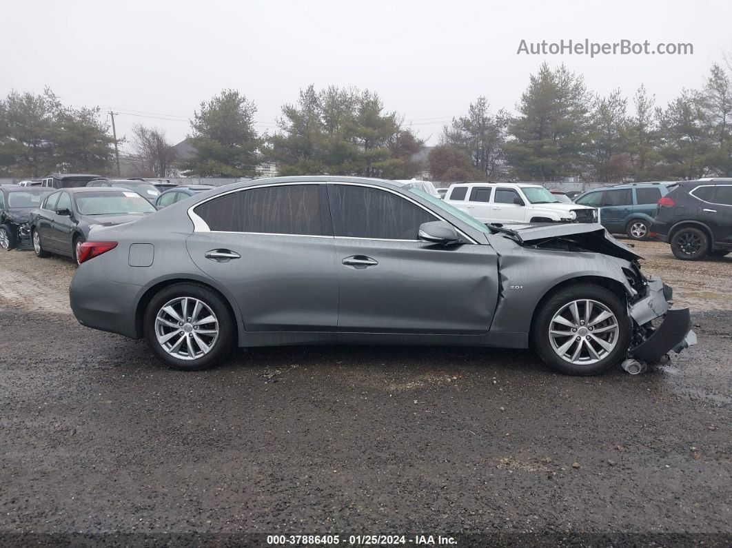 2018 Infiniti Q50 2.0t Pure Gray vin: JN1CV7ARXJM280477