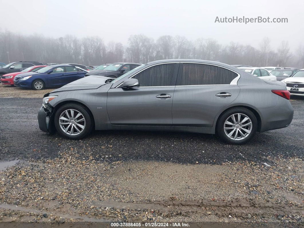 2018 Infiniti Q50 2.0t Pure Gray vin: JN1CV7ARXJM280477