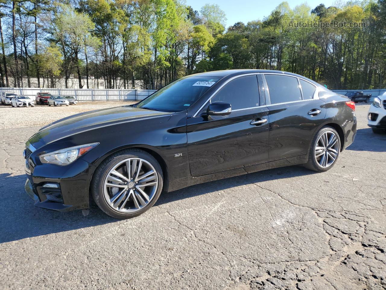 2016 Infiniti Q50 Premium Black vin: JN1EV7AP0GM302390