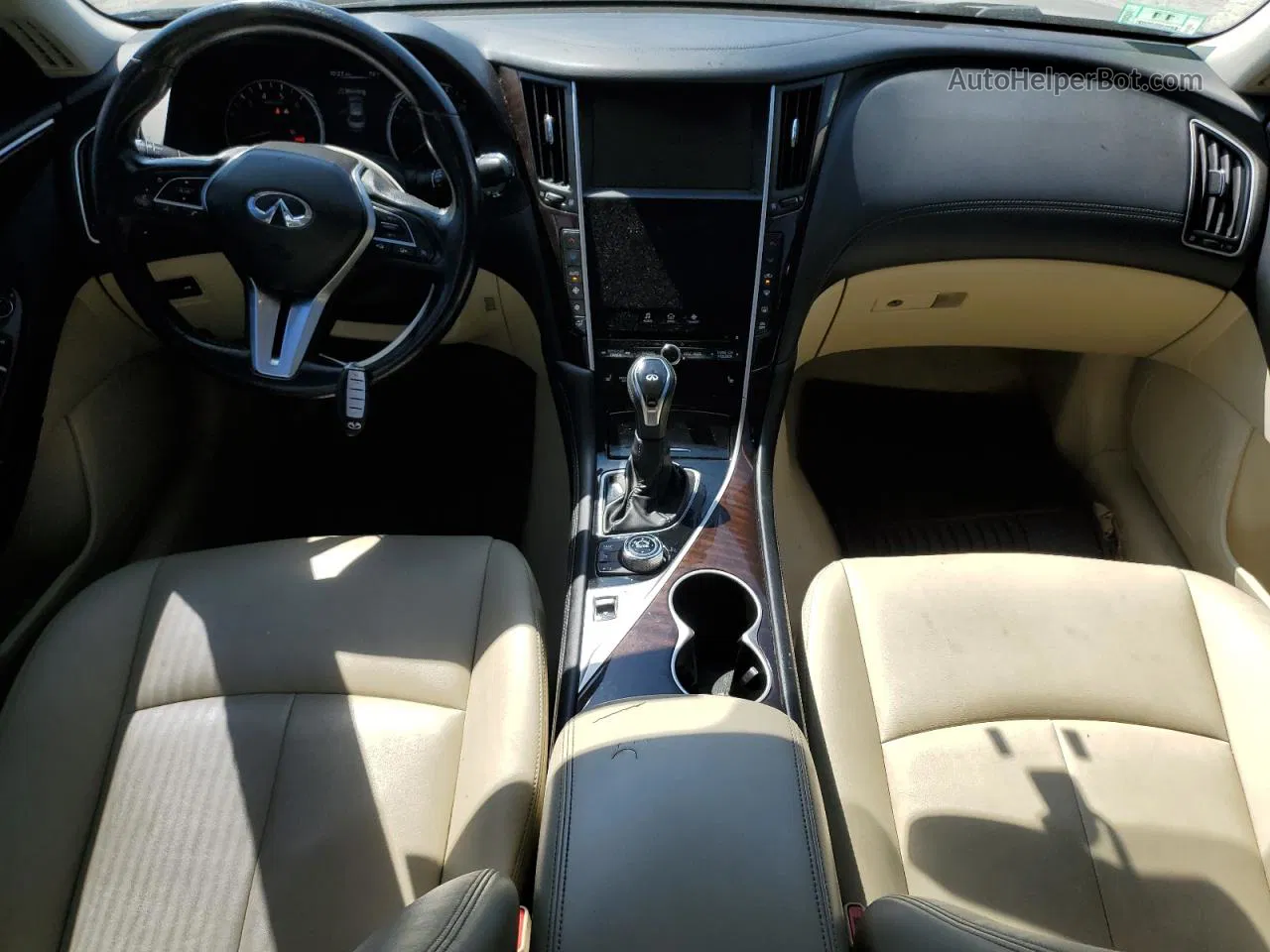 2018 Infiniti Q50 Luxe Черный vin: JN1EV7AP0JM350270