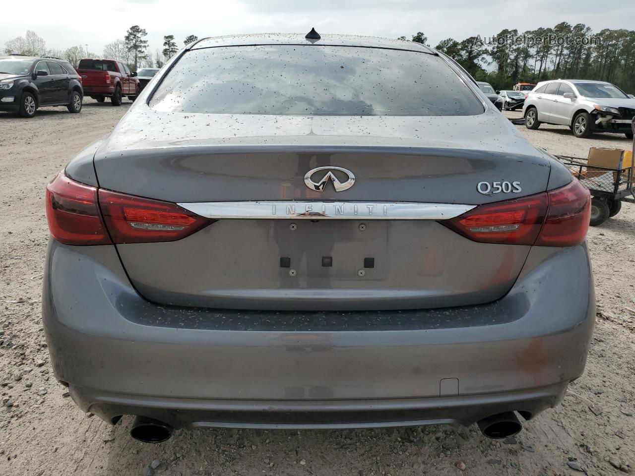 2018 Infiniti Q50 Luxe Gray vin: JN1EV7AP0JM350365