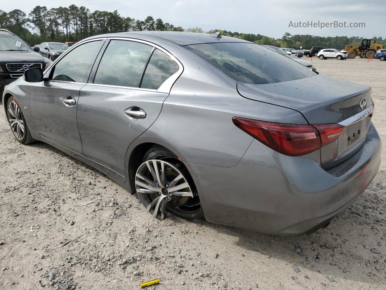 2018 Infiniti Q50 Luxe Gray vin: JN1EV7AP0JM350365